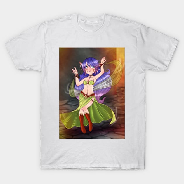 Loriel - Dancing Bard T-Shirt by KeishaMaKainn